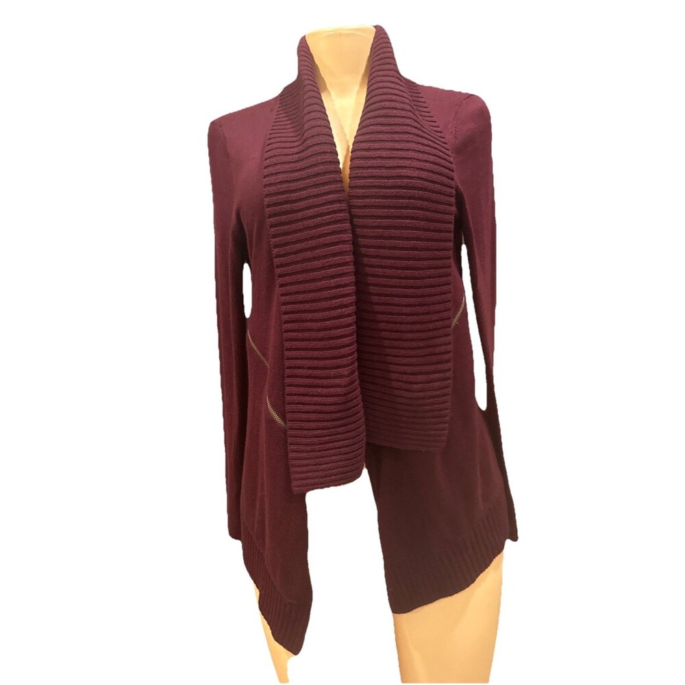 Market & spruce women's open front‎ long sleeve stretch knit sweater size LLLBB